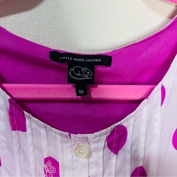 Little Marc Jacobs Blue Polka Dot Dress - Picture 2 of 5